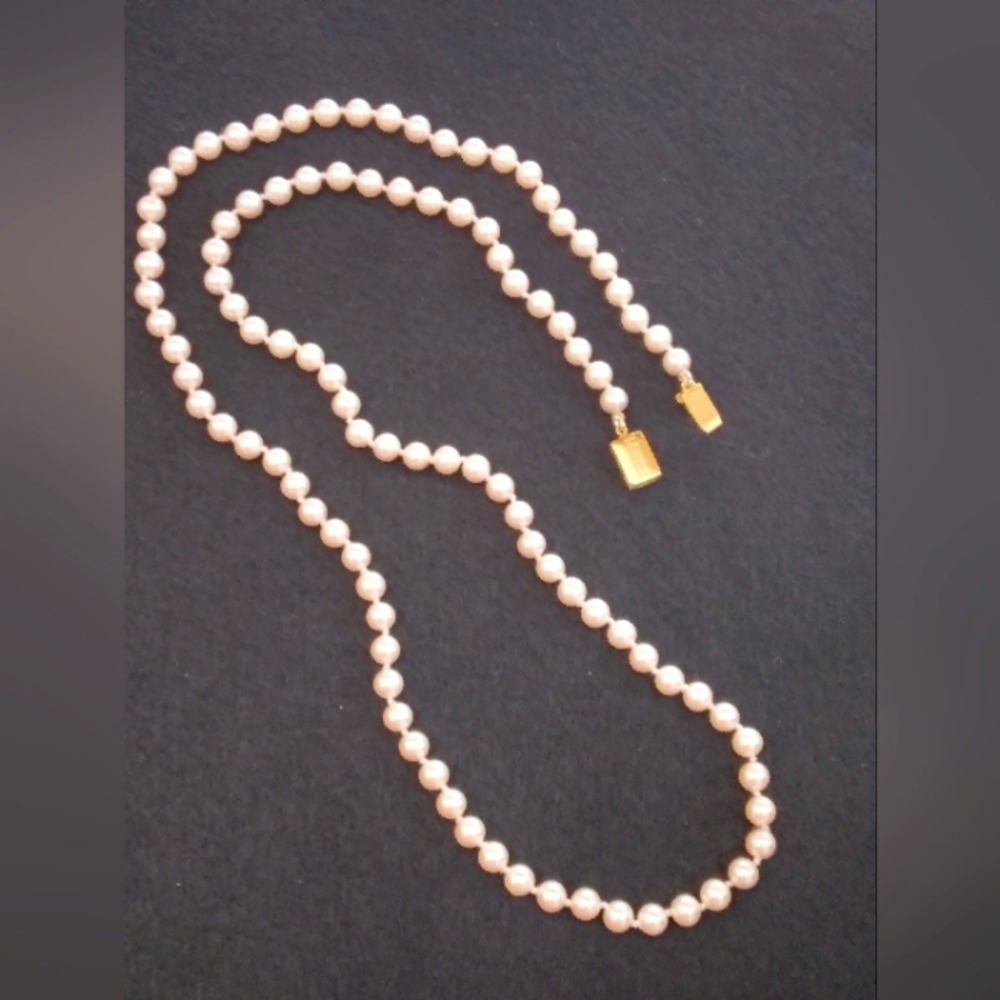 Vintage Monet Faux Pearls 30"